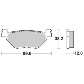 SBS 169MS Bremsbeläge Paar gesinterte Verbindung für YAMAHA