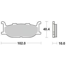 SBS 170CT Bremsbelagsatz Carbon Formel für YAMAHA