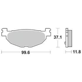 SBS 185CT Bremsbelagsatz Carbon-Mix für YAMAHA
