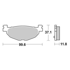 Plaquettes de frein en composé organique SBS 185HM - paire