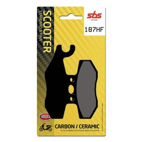 Jeu de plaquettes de frein SBS 187HF en composé céramique pour PIAGGIO
