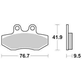 Plaquettes de frein SBS 190CT Carbon Mix paire
