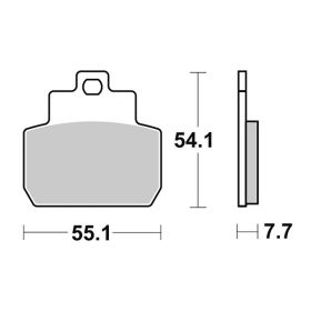 Plaquettes de frein SBS 191HM composé organique pour PIAGGIO