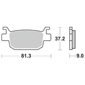 SBS 193MS gesintertes Bremsbelagsatz