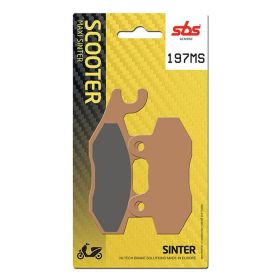 Paire de plaquettes de frein SBS 197MS en composé fritté