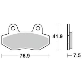 Plaquettes de frein SBS 200HF en composé céramique