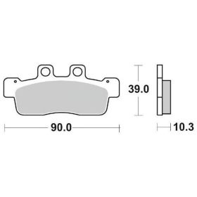 Jeu de plaquettes de frein SBS 207HF en composé céramique pour YAMAHA NXC CYGNUS X 125