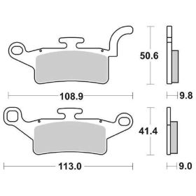 SBS 208CT Carbon Mix Bremsbelagsatz