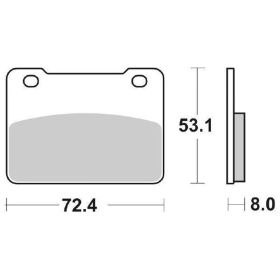 Plaquettes de frein en composé céramique SBS 215HF pour SYM