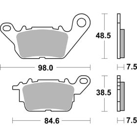 SBS 226HF Keramikverbundbremsbeläge Paar für YAMAHA