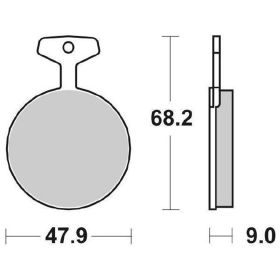 SBS 504HF Keramikverbund-Bremsbeläge Paar für YAMAHA