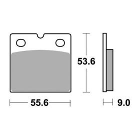 Racing brake pads set SBS sintered compound 506DS-2