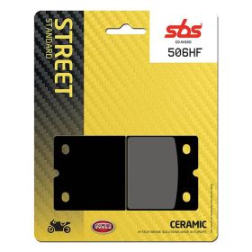 Plaquettes de frein SBS 506HF en composé céramique pour motos de route