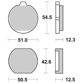 Ensemble de plaquettes de frein en céramique SBS 510HF pour KAWASAKI