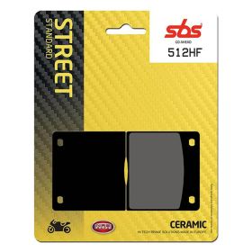 Ensemble de plaquettes de frein SBS 512HF en composé céramique pour SUZUKI