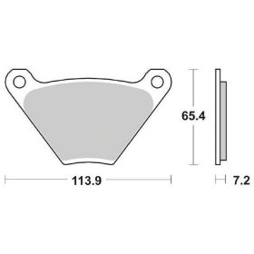 Paire de plaquettes de frein SBS 513HF en composé céramique pour HARLEY DAVIDSON