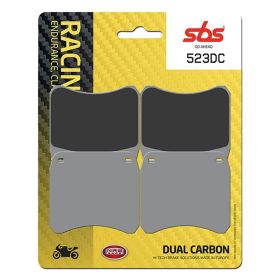 Plaquettes de frein SBS Pair Carbon Mix 523DC Racing pour TRIUMPH