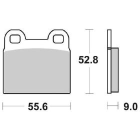 SBS 527HF Brake Pad Pair Ceramic Mix for BMW