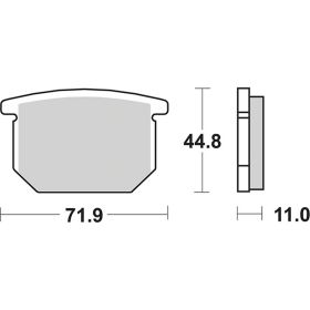 Plaquettes de frein SBS Carbon Blend 534DCC Racing pour SUZUKI