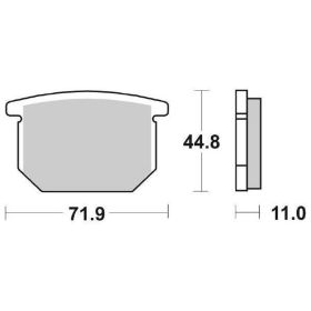 Plaquettes de frein en céramique SBS 534HF pour SUZUKI