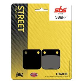 Paire de plaquettes de frein SBS 536HF en composé céramique pour motos de route