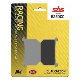Ensemble de plaquettes de frein SBS composé de carbone 539DCC Racing pour KAWASAKI