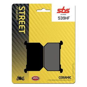 Paire de plaquettes de frein SBS 539HF en composé céramique pour KAWASAKI