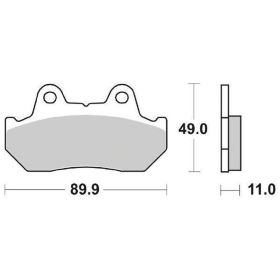 SBS 542HF Keramikverbund-Bremsbeläge für HONDA