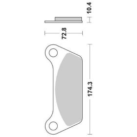 SBS 553LF Ceramic Compound Rear Brake Pads for HARLEY DAVIDSON