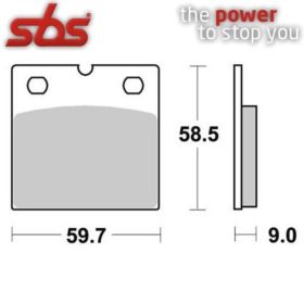 SBS 554HS brake pads pair sintered compound for BMW
