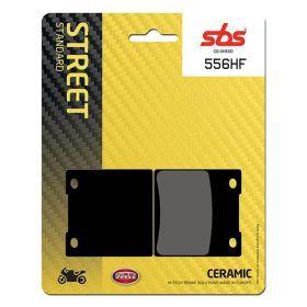 Paire de plaquettes de frein SBS 556HF en composé céramique pour motos de route