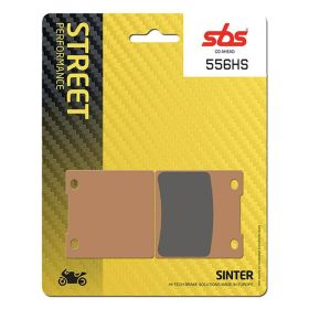 Plaquettes de frein SBS 556HS en matériau fritté pour motos de route