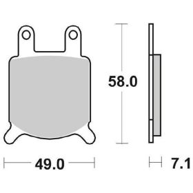 SBS 560HF Bremsbeläge Set Keramikmischung für Straßenmotorräder