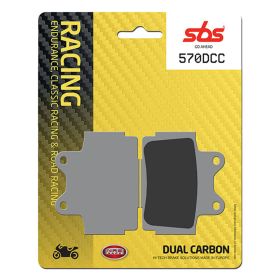Paire de plaquettes de frein SBS composé carbone 570DCC Racing pour YAMAHA