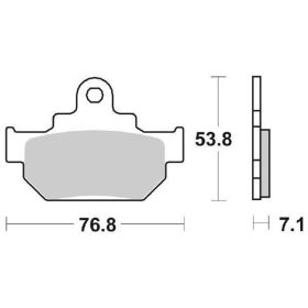 Jeu de plaquettes de frein SBS 581HF en composé céramique pour SUZUKI