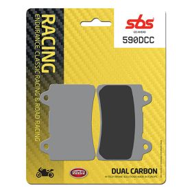 Ensemble de plaquettes de frein SBS Carbon Mix 590DCC Racing pour YAMAHA