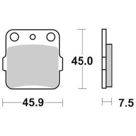 SBS 592SI Ensemble de plaquettes de frein tout-terrain en composé fritté