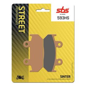 Jeu de plaquettes de frein frittées SBS 593HS pour HONDA