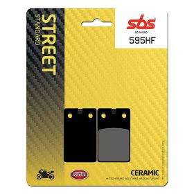 SBS 595HF Brake Pad Pair Ceramic Compound for Street Motorcycles
