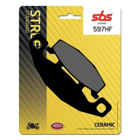 Kit de plaquettes de frein SBS 597HF en composé céramique pour motos de route