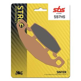 Jeu de plaquettes de frein SBS 597HS en composé fritté pour motos de route