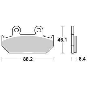 Plaquettes de frein SBS 600HF en composé céramique pour HONDA