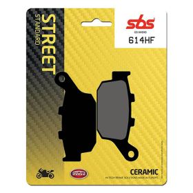 Kit de plaquettes de frein SBS 614HF en composé céramique pour motos de route