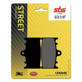Plaquettes de frein SBS 631HF en composé céramique pour motos de route