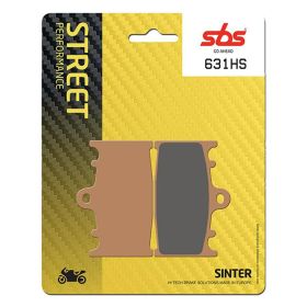 Jeu de plaquettes de frein SBS 631HS en composé fritté pour motos de route
