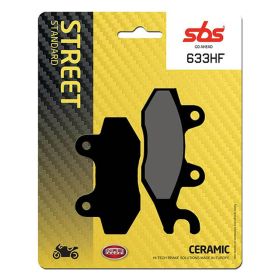 Paire de plaquettes de frein SBS 633HF en composé céramique pour motos de route