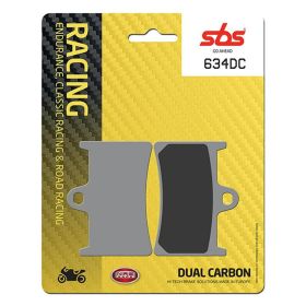Plaquettes de frein SBS Carbon Compound 634DC Racing pour YAMAHA