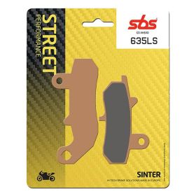 Plaquettes de frein arrière SBS 635LS en composé fritté pour SUZUKI