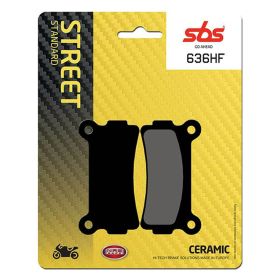 Paire de plaquettes de frein SBS 636HF en composé céramique pour BETAMOTOR