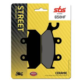 SBS 650HF Ceramic Compound Brake Pads Pair for YAMAHA